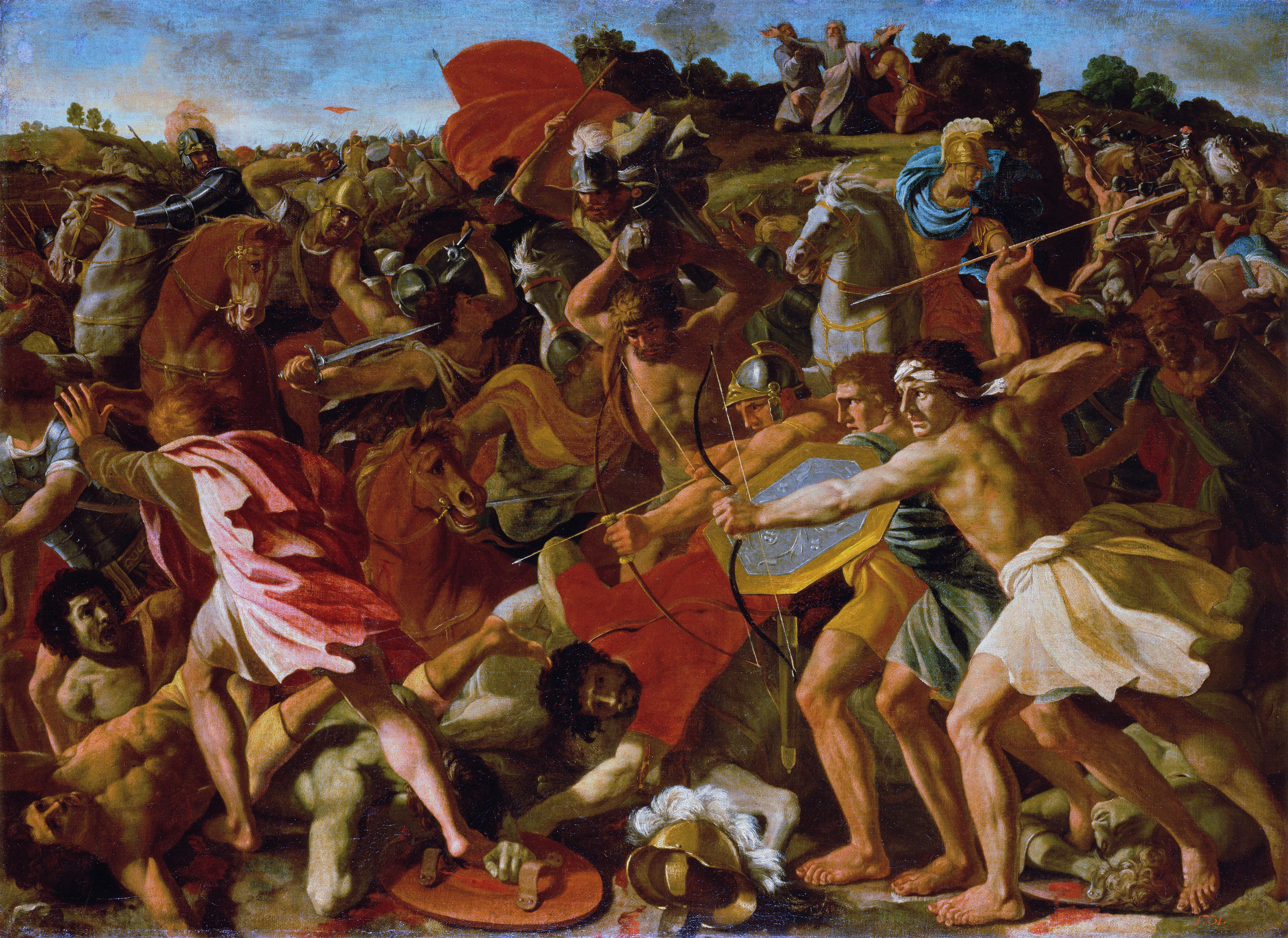 image of a painting of a battle