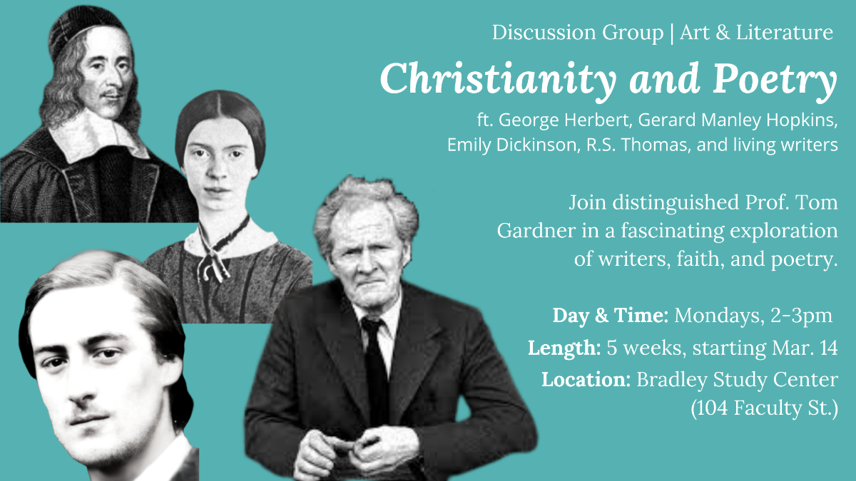 christianity and poetry discussion group header